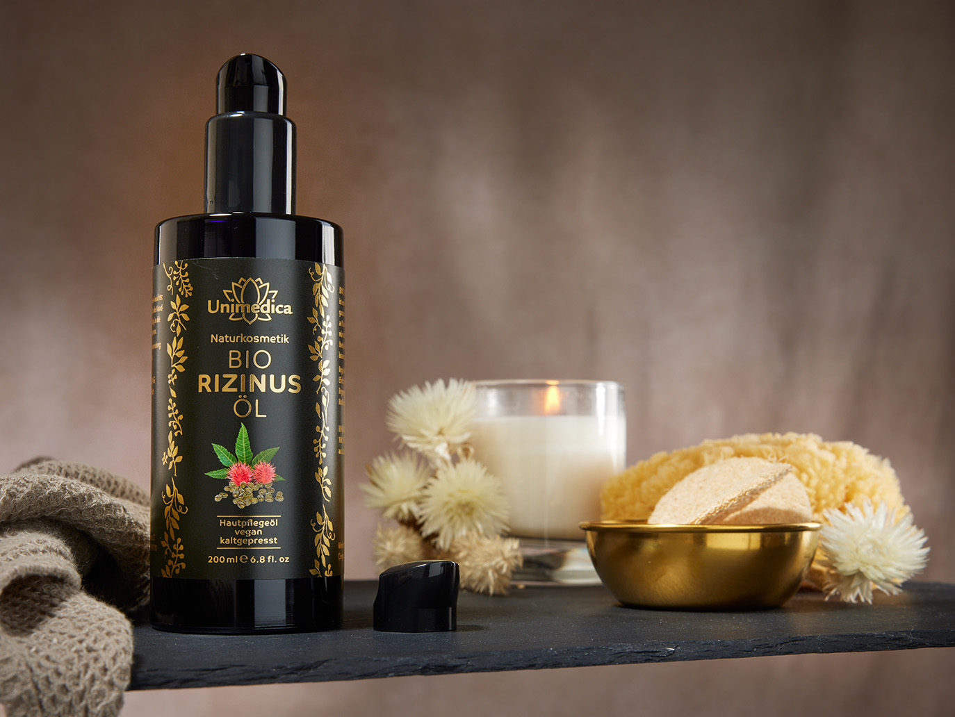 Organic castor oil - 200 ml - from Unimedica